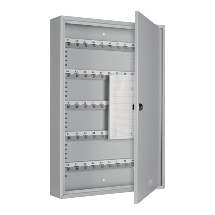 Format Schlüsselschrank SZ H550xB730xT140mm 2-türig Zylinderschl.Anz.Hak.300