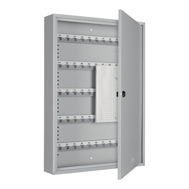Format Schlüsselschrank SZ H550xB730xT80mm 2-türig Zylinderschl.Anz.Hak.200
