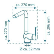 Format Spültischarmatur HD Rio Edelstahloptik/Schw.-4