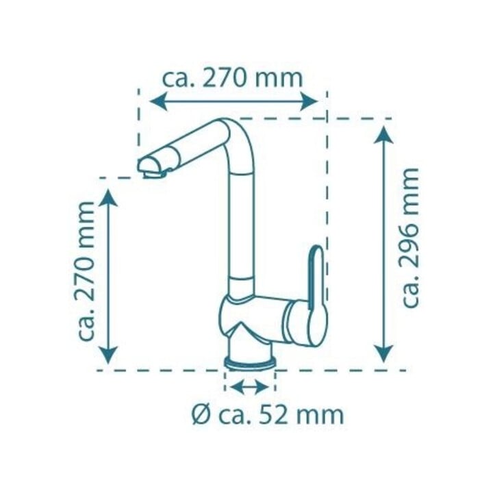Format Spültischarmatur HD Rio Edelstahloptik/Schw.