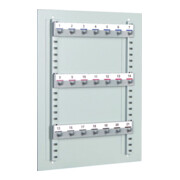 Format Tableau mural porte-clés, WT 21 007001-00000, pour clés, acier, gris clair