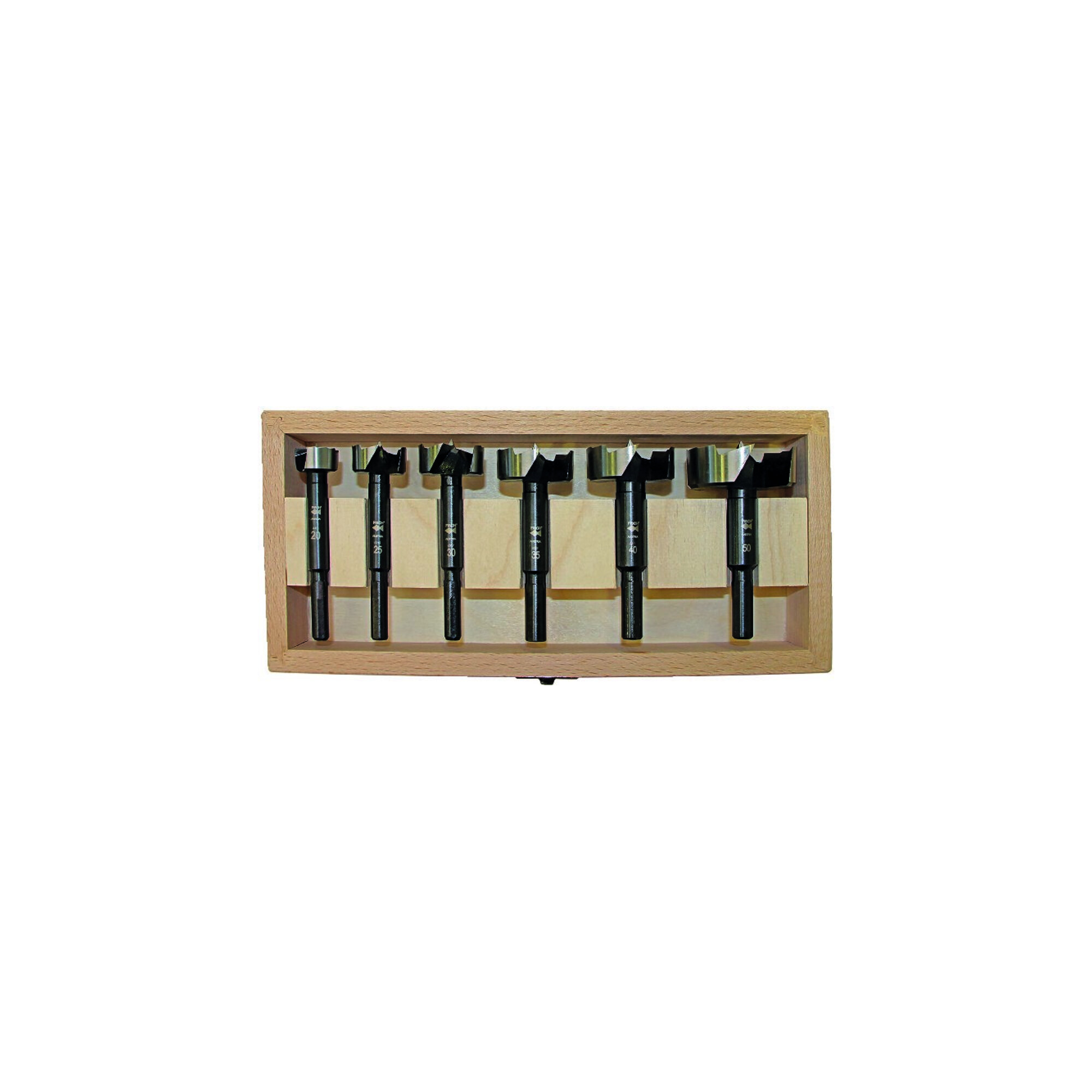 Forstnerbohrersatz BLACK SHARK PRO 6-tlg.D.20,25,30,35,40,50mm FISCH-TOOLS