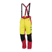 Forstschutzhose Komfort Taille 48 jaune néon/rouge