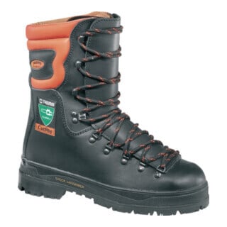 Bottes de protection forestières ISM Cutstop High noir/orange cuir