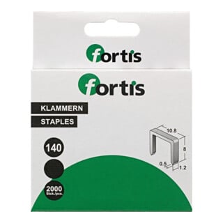 FORTIS Agrafes 8 mm 2000 pièces