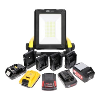 FORTIS Akku-Arbeitsleuchte Wechselakkusystem 18V 2900 Lumen inkl. Adapter
