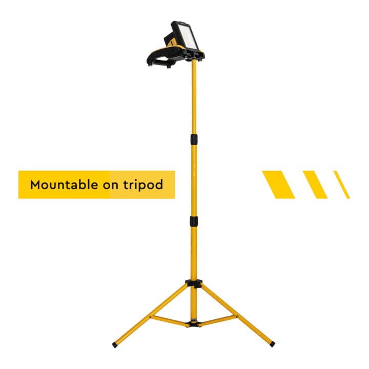FORTIS Akku-Arbeitsleuchte Wechselakkusystem 18V 2900 Lumen inkl. Adapter
