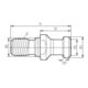 FORTIS Anzugsbolzen DIN69872 B SK50-M24