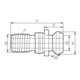 FORTIS Anzugsbolzen ISO 7388II B SK50-M24 I.K