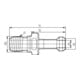 FORTIS Anzugsbolzen JISB6339 BT40 60G. I.K