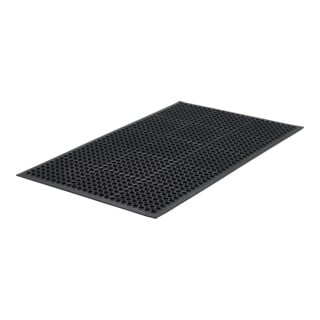 FORTIS Arbeitsplatz-Ringmatte 1520 x 910mm 13mm NBR/SBR schwarz ölfest