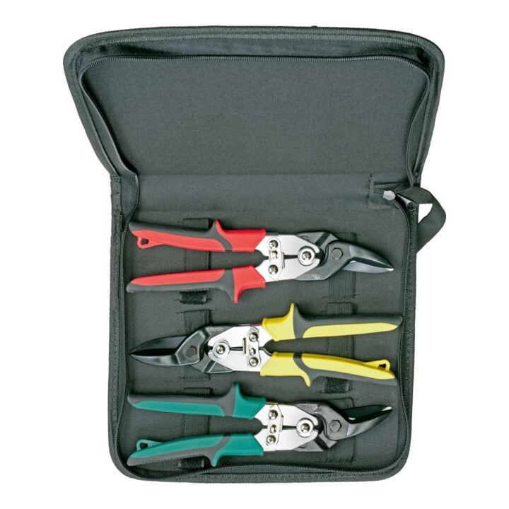 FORTIS Blechschaar-set 3-dlg. chroom-molybdeen staal