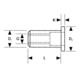 FORTIS Blindnietmutter M8 x 15 mm Aluminium 50 Stück