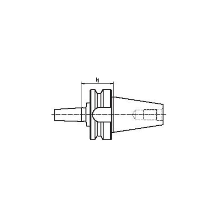 FORTIS Bohrfutteraufnahme JISB6339A BT40-B16