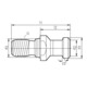 FORTIS Boulon de serrage DIN69872 A SK50-M24 I.K
