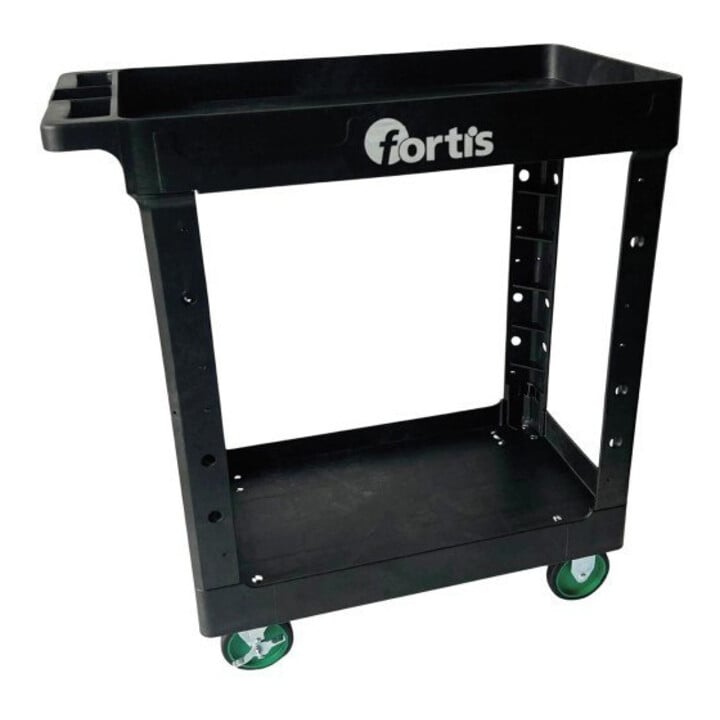 FORTIS Chariot de service UDT plastique 2 étages 250 kg 875 × 425 × 970 mm
