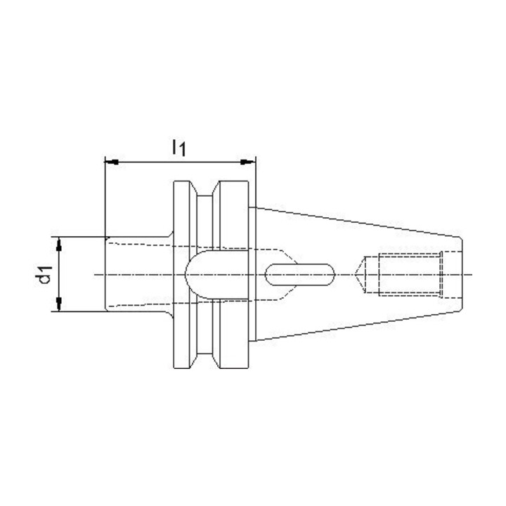 FORTIS Douille d'adaptation DIN ISO 7388-2 AD Forme D BT50 MK3