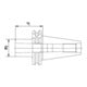 FORTIS Einsatzhülse DIN ISO 7388-1 AD Form B SK40/MK3