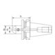 FORTIS Flächenspannfutter DIN ISO 7388-2 AD BT40 6x50mm