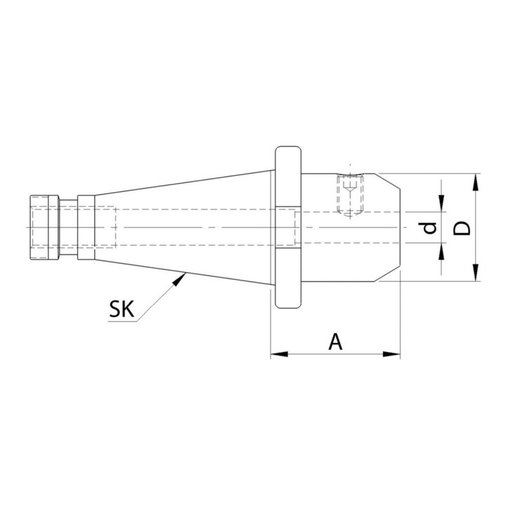 Fortis Flächenspannfutter DIN2080 D10x63 SK50