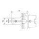 FORTIS Flächenspannfutter DIN69893A HSK-A63 10 x 120mm