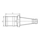 FORTIS Gewindeschnellwechsel-Futter DIN2080 SK50 M3-12