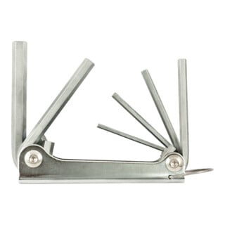 FORTIS Handklapphalter Metall 6-teilig 3-10mm