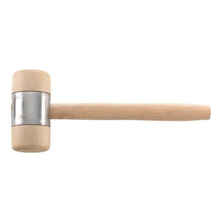 FORTIS Holzhammer DIN 7462B Kopf-D. 100x200mm mit Metallmantel