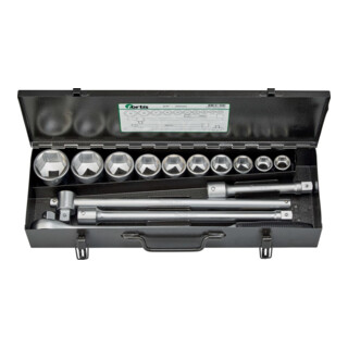 FORTIS Jeu de clés à douille 3/4" 14 pièces chromé acier chrome-vanadium