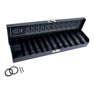 FORTIS Jeu de clés à douille longues 1/2" 15 pièces