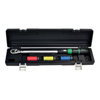 FORTIS Jeu de clés dynamométriques 4 pièces 40-200 Nm 1/2"