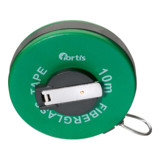 FORTIS Kapselbandmaß Glasfaser 10m x 15mm Maßanfang A
