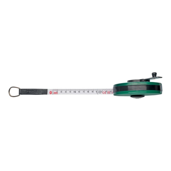 FORTIS Kapselbandmaß Glasfaser 10m x 15mm Maßanfang A