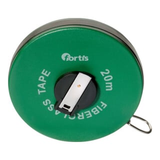 FORTIS Kapselbandmaß Glasfaser 20m x 15mm Maßanfang A