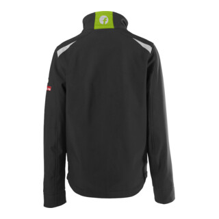 FORTIS Kids Softshelljacke twenty-four schwarz limegreen Gr. 110-116