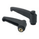 FORTIS Klemmhevel M6 Thermoplast Gr. 45 5 stuks zwart