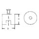 FORTIS Knopfmagnet 12,7 x 9,5mm AlNiCo 500