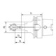 FORTIS Kombi-Aufsteckfräserdorn DIN69893A HSK-A63 16x100mm
