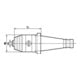 FORTIS Kurzbohrfutter DIN2080 SK40 1,5-16 R/L