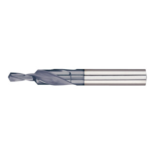 FORTIS Kurzstufenbohrer HSS M3 Durchgangsloch 90° TiAlN