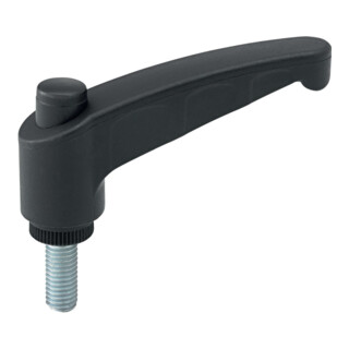 FORTIS Levier de serrage M 8x20 Thermoplastique Gr. 65 noir 3 pièces