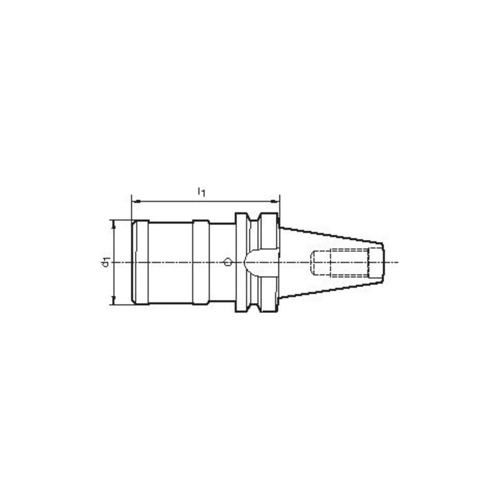 FORTIS Mandrin à changement rapide fileté DIN ISO 7388-2 BT50 M6-20