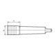 FORTIS Mandrin à changement rapide fileté M3-12 MK2