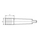 FORTIS Mandrin à changement rapide fileté M3-12 MK3