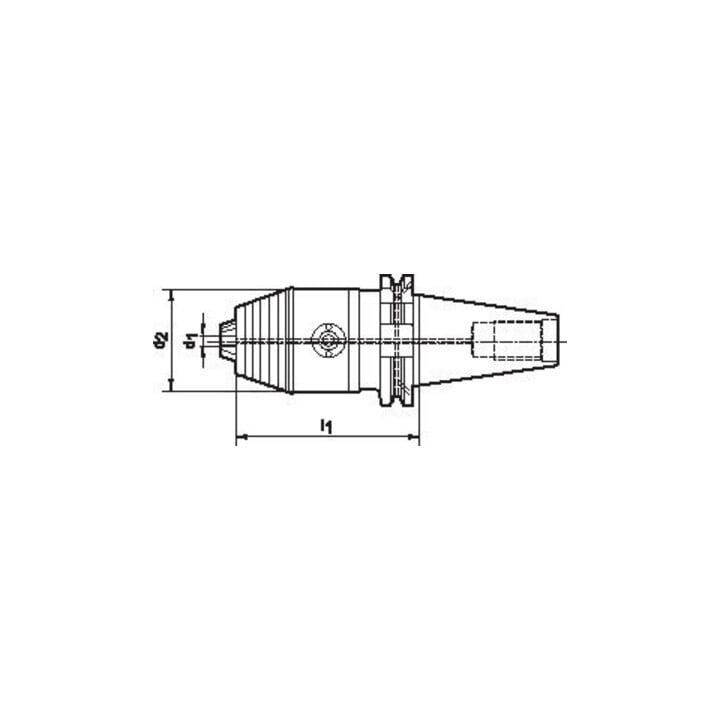 FORTIS Mandrin de perçage court DIN ISO 7388-1 AD/AF R/L SK50 1,5-16mm