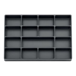 FORTIS Module d'outils 3/3 vide 15 compartiments plastique