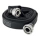 FORTIS Multifunctionele vlakke slang 52 mm gecoat zwart STORZ koppelingen 15 m