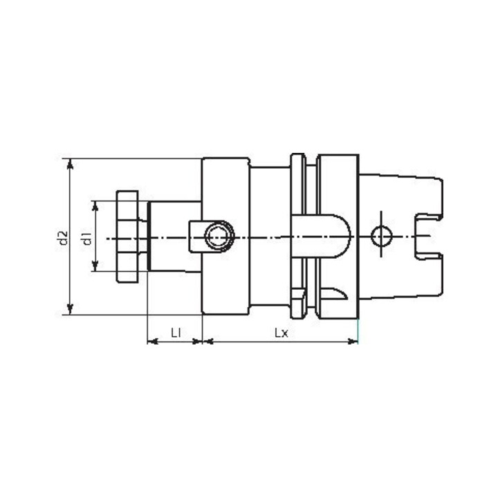 FORTIS Porte-outil à fraise DIN69893A HSK-A63 40x100mm