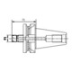 FORTIS Porte-pinces à serrage Mini DIN ISO 7388-2 AD BT50 ER16M A70