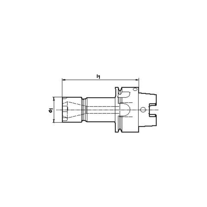 FORTIS Porte-pinces Mini ER DIN69893A HSK-A63 ER11x160mm
